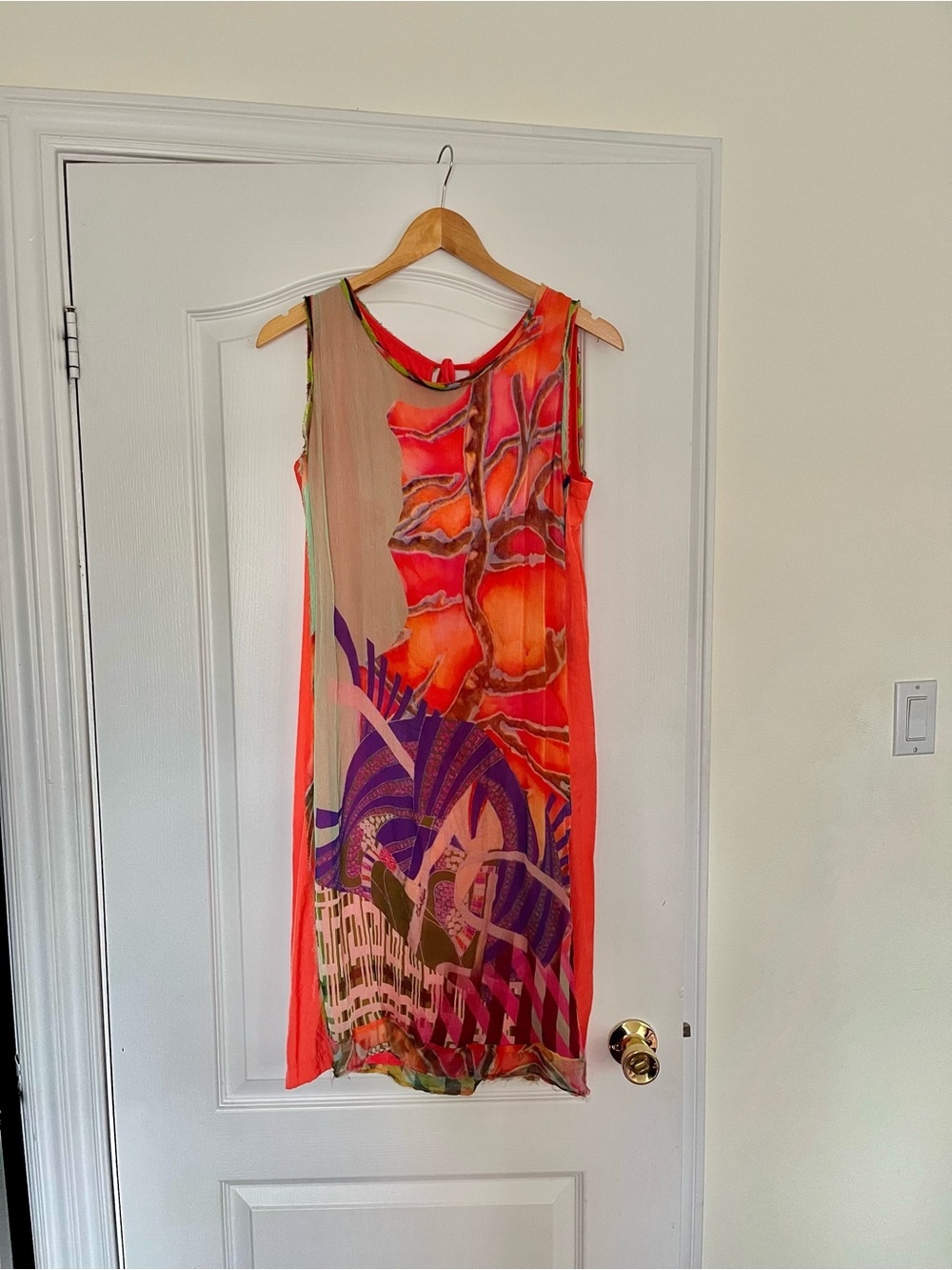 Vibrant Abstract Print Save The Queen Dress